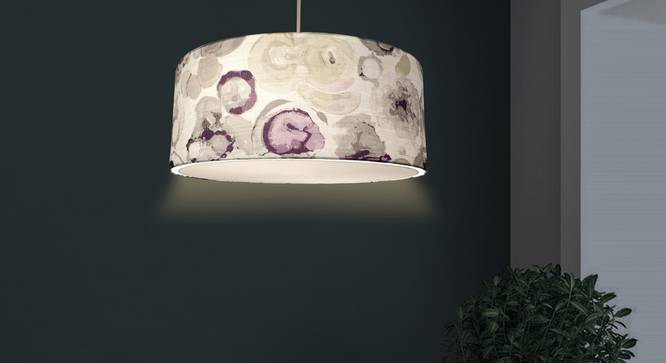 Candy Pendant Light (Cotton Shade Material, Printed Shade Color, Printed) by Urban Ladder - Design 1 Half View - 340315