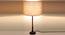 Birche Table Lamp (Linen Shade Material, Beige Shade Colour, Cedar Red) by Urban Ladder - Front View Design 1 - 340319
