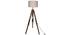Acten Floor Lamp (Brown, Linen Shade Material, Beige Shade Colour) by Urban Ladder - Front View Design 1 - 340321