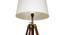 Acten Floor Lamp (Brown, White Shade Colour, Cotton Shade Material) by Urban Ladder - Design 1 Close View - 340331