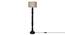 Clarkwood Floor Lamp (Linen Shade Material, Beige Shade Colour, Dark Wood) by Urban Ladder - Front View Design 1 - 340365