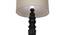 Clarkwood Floor Lamp (Linen Shade Material, Beige Shade Colour, Dark Wood) by Urban Ladder - Design 1 Close View - 340375