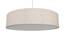Isle Pendant Light (Beige, Linen Shade Material, Beige Shade Color) by Urban Ladder - Design 1 Side View - 340377