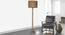 Marlerville Floor Lamp (Brown Shade Colour, Rustic Wood, Jute Shade Material) by Urban Ladder - Design 1 Half View - 340401