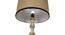Marlerville Floor Lamp (Brown Shade Colour, Rustic Wood, Jute Shade Material) by Urban Ladder - Design 1 Side View - 340417