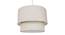 Oberon Double Pendant Light (Natural Linen, Linen Shade Material, Natural Linen Shade Color) by Urban Ladder - Design 1 Side View - 340421