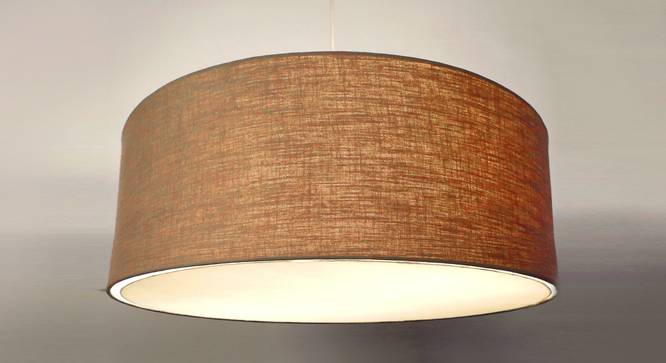Oberon Pendant Light (Natural Linen, Linen Shade Material, Natural Linen Shade Color) by Urban Ladder - Front View Design 1 - 340451