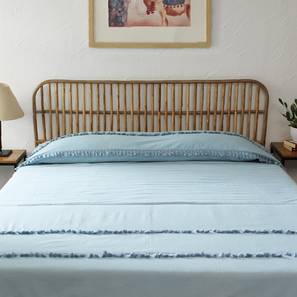 Bedsheets Design Akasa Bedding Set (Blue, Queen Size)