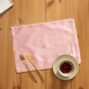 Table Mat Design Pink CottonTable Mat - Set of