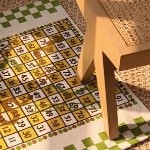 Area Carpet Design Green Cotton Doormat - Set of