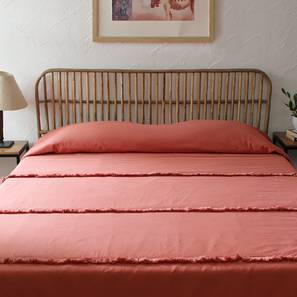 Bedsheets Design Kumud Bedding Set (Red, Queen Size)