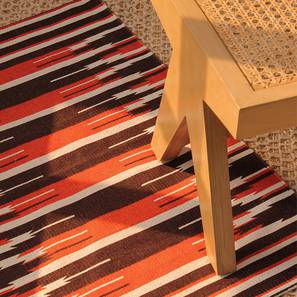 Area Carpet Design Red Cotton Doormat - Set of