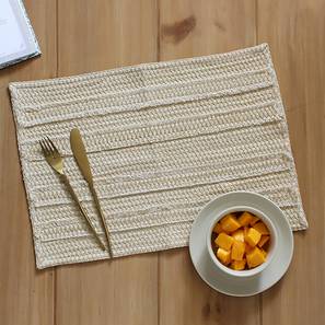 Table Mat Design Beige Cotton Table Mat