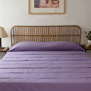 Bedsheets Design Samudra Bedding Set (Purple, Queen Size)