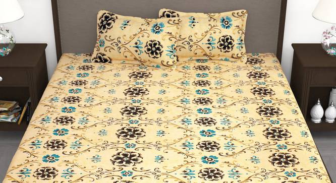 Frian Bedsheet (Cream, King Size) by Urban Ladder - Front View Design 1 - 341052