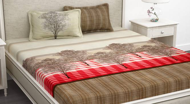 Pascal Bedsheet (Cream, King Size) by Urban Ladder - Design 1 Full View - 341614