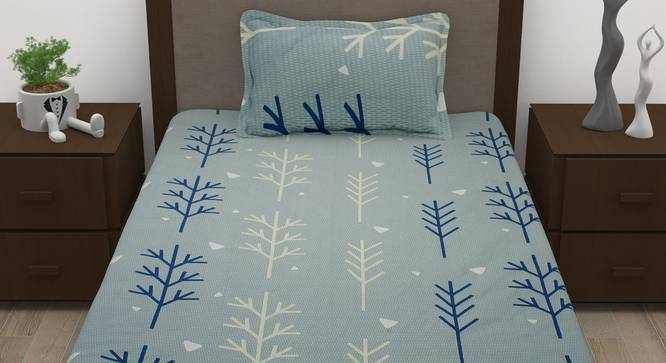 Raven Bedsheet (Single Size) by Urban Ladder - Front View Design 1 - 342193