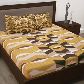 Sage bedsheet yellow   brown lp