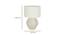 Atury Table Lamp (Cream, White Shade Colour, Cotton Shade Material) by Urban Ladder - Design 1 Dimension - 342241