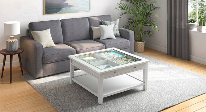 Coraline Display Coffee Table (White Finish) by Urban Ladder - Full View Design 1 - 342321