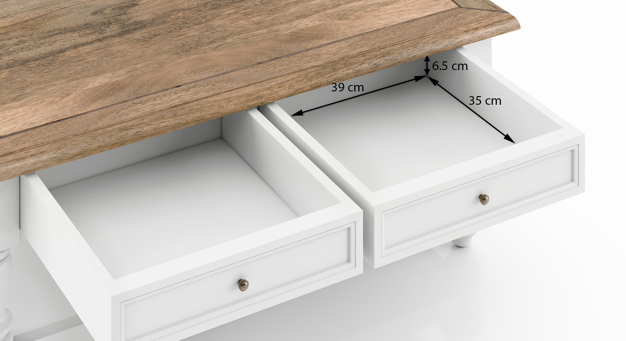 Reagan coffee table finish dual tone 2