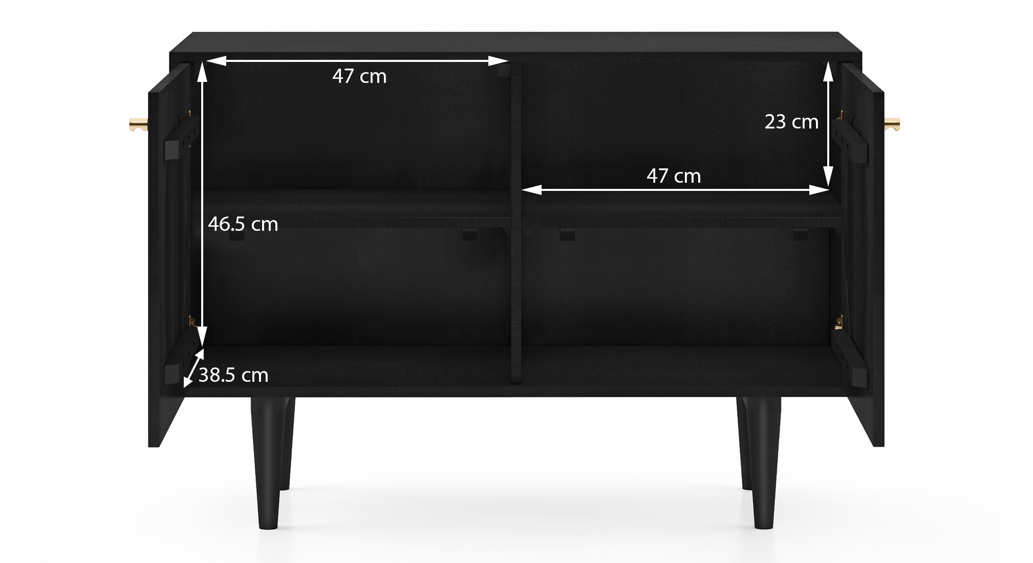 Alina sideboard colour black dim