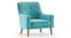 Hagen Lounge Chair (Icy Turquoise Velvet) by Urban Ladder - Cross View Design 1 - 348564