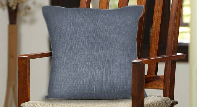 Conor Cushion Cover (Grey, 51 x 51 cm  (20" X 20") Cushion Size) by Urban Ladder - Design 1 Half View - 348656