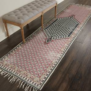 Carpet Gifting Corner Design Multi Coloured Traditional Hand Woven Cotton Dhurrie