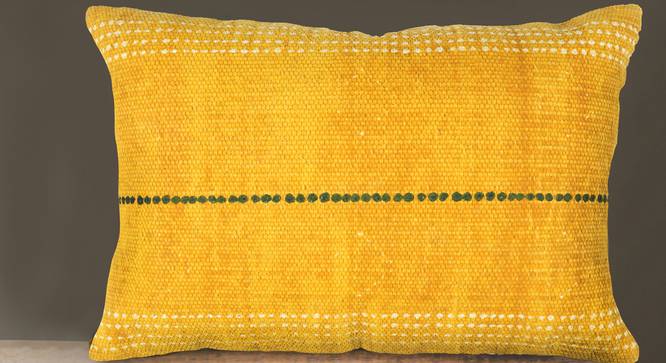 Grady Cushion Cover (Yellow, 50 x 30 cm  (20" X 12") Cushion Size) by Urban Ladder - Design 1 Half View - 348729
