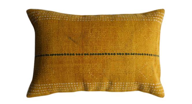 Grady Cushion Cover (Yellow, 50 x 30 cm  (20" X 12") Cushion Size) by Urban Ladder - Front View Design 1 - 348743