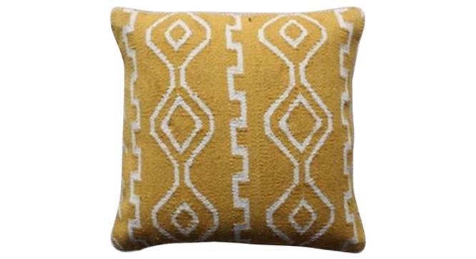 Roy Cushion Cover (Yellow, 46 x 46 cm  (18" X 18") Cushion Size) by Urban Ladder - Front View Design 1 - 348889