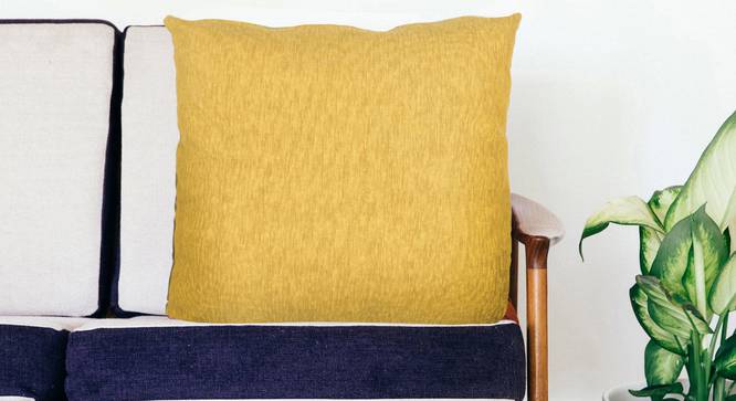 Troy Cushion Cover (Yellow, 51 x 51 cm  (20" X 20") Cushion Size) by Urban Ladder - Design 1 Half View - 348918