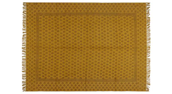 Vann Dhurrie (Yellow, 90 x 150 cm  (35" x 59") Carpet Size) by Urban Ladder - Front View Design 1 - 348934