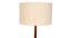 Faraday Floor Lamp with Side Table (Natural Linen Shade Colour, Light Walnut Base Finish) by Urban Ladder - Close View Design 1 - 348999