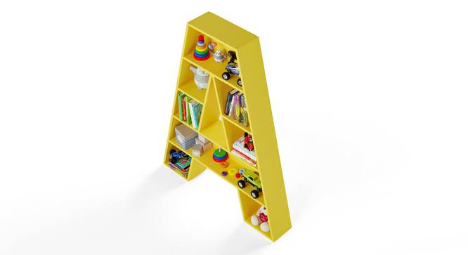 Abracadabra Bookshelf By Boingg! (Yellow, With Shelves Configuration, Matte Finish) by Urban Ladder - Design 1 Top Image - 349009