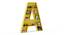 Abracadabra Bookshelf By Boingg! (Yellow, With Shelves Configuration, Matte Finish) by Urban Ladder - Design 1 Side View - 349023