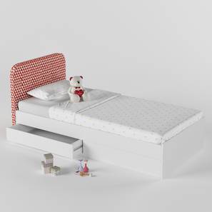 Nikki Engineered Wood King Size Box Storage Bed in White Finish-image-47