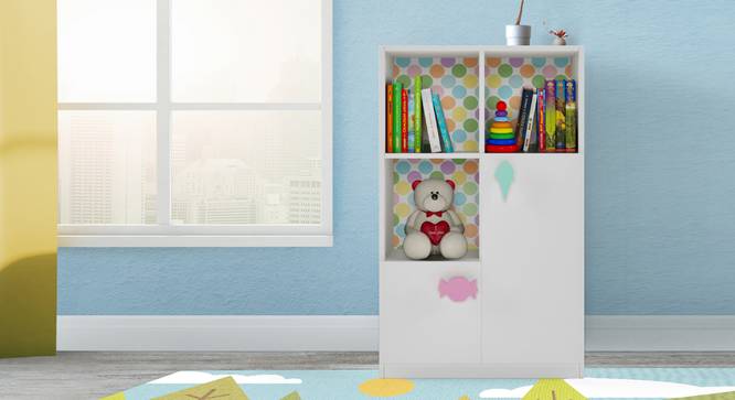 Candyland Cabinet By Boingg! (White, Matte Finish) by Urban Ladder - Design 1 Full View - 349066