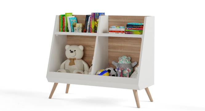 Catch All Bookshelf By Boingg! (With Shelves Configuration, Matte Finish) by Urban Ladder - Design 1 Side View - 349074