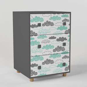 Storage In Mavelikara Design Checkerboard Chest of Three Drawers (Teak, Matte Finish)
