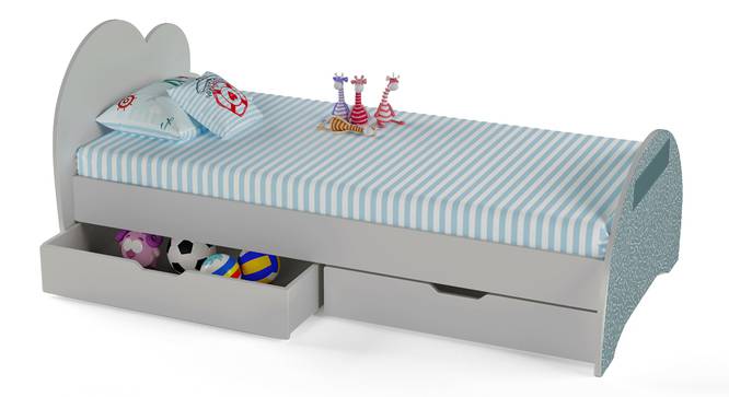 Cloud Tails Storage Bed By Boingg! (White, Matte Finish) by Urban Ladder - Design 1 Side View - 349131