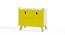 Cousin Hippo Side Table with Chest of Two Drawers By Boingg! (Yellow, Matte Finish) by Urban Ladder - Design 1 Side View - 349139