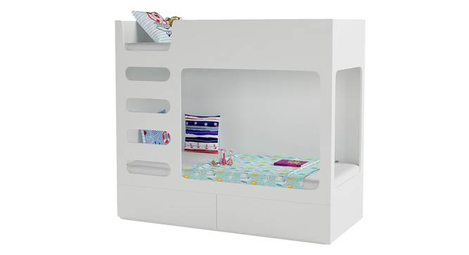Cubby Bubby Storage Bunk Bed By Boingg! (White, Matte Finish) by Urban Ladder - Design 1 Side View - 349148