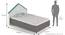 Dream House Bed By Boingg! (Grey, Matte Finish) by Urban Ladder - Design 1 Dimension - 349219