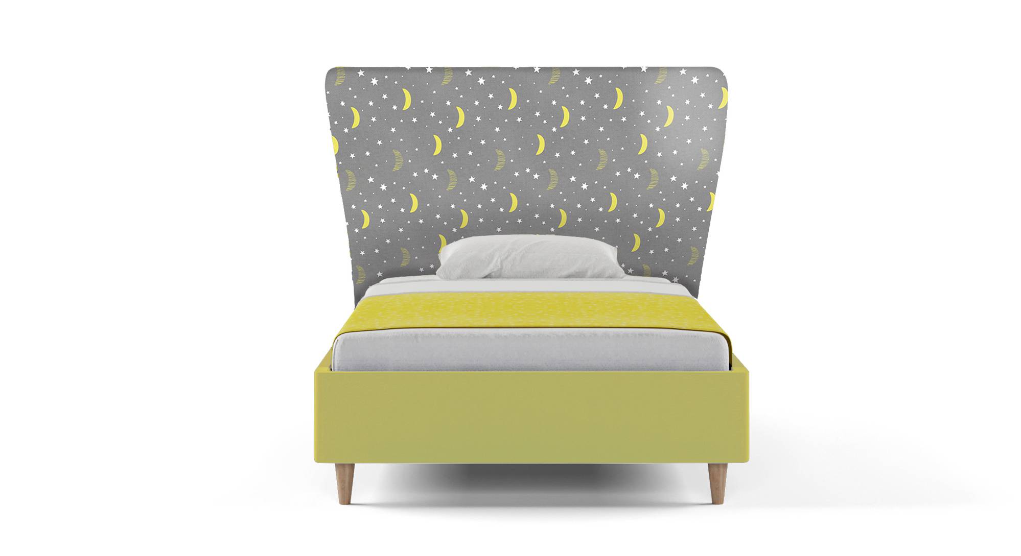 Doodle Engineered Wood Bed in Royal Blue Colour Urban Ladder