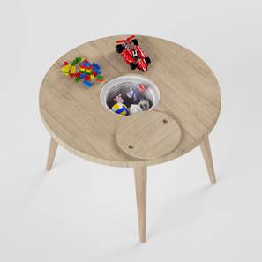 Kids Room In Proddatur Design Frisbee Play Table (Oak, Matte Finish)