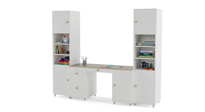 Dynamo Study Table By Boingg! (White, Matte Finish) by Urban Ladder - Design 1 Side View - 349285