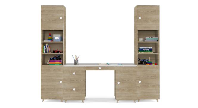 Dynamo Study Table By Boingg! (Oak, Matte Finish) by Urban Ladder - Front View Design 1 - 349286