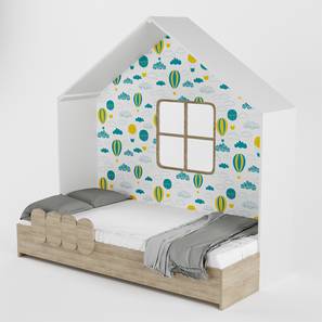 Kids Beds Without Storage Design Little Hut Engineered Wood Bed in Green Colour
